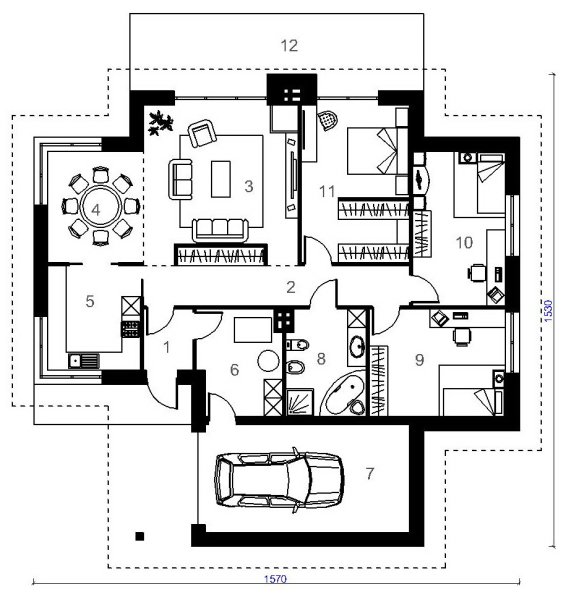 Нарисовать проект дома