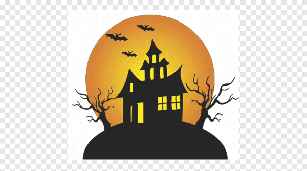 Домик Хэллоуин для печати