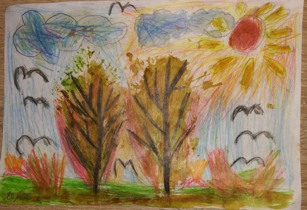 Мир осенней природы рисунки