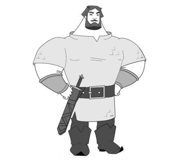 Илья Муромец раскраска для детей