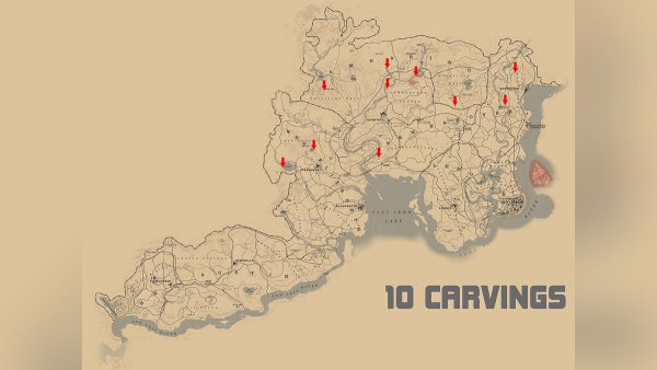 Red Dead Redemption 2 охотники на карте