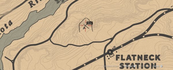 Карта наскальных рисунков rdr2