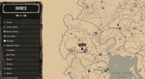 Red Dead Redemption 2 Ван Хорн на карте