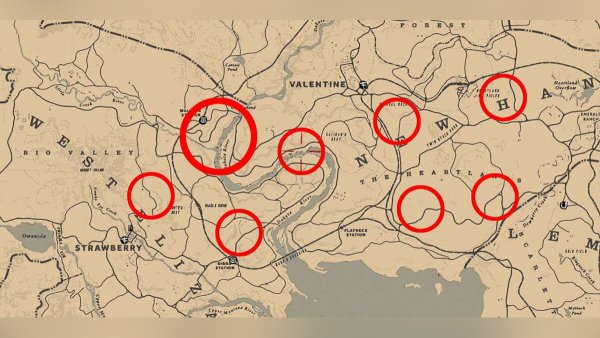 Red Dead Redemption 2 карта сокровищ