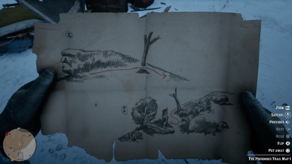 Red Dead Redemption карта сокровищ скала