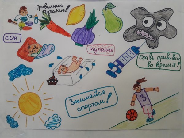 Рисунок на тему профилактика гриппа и ОРВИ