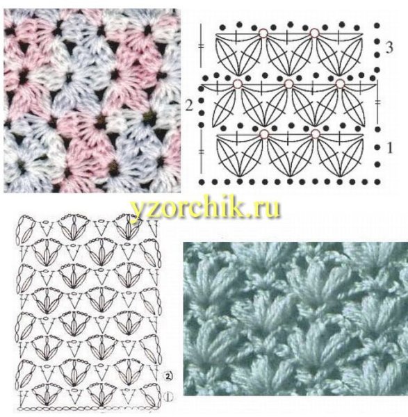 Узоры крючком