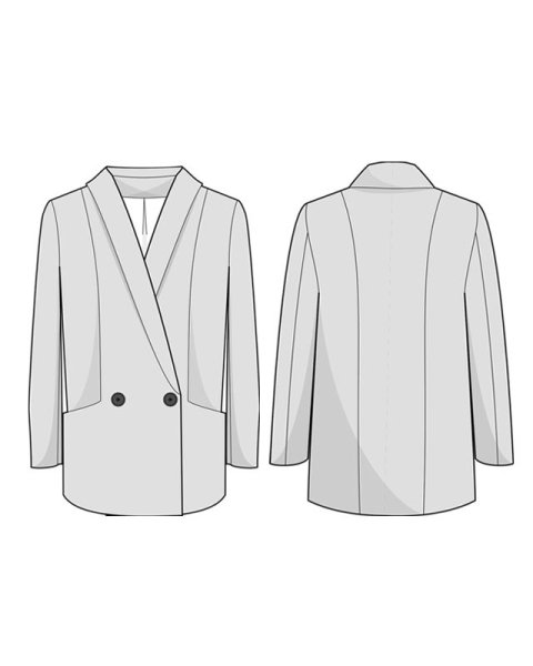 Эскиз пиджака женского