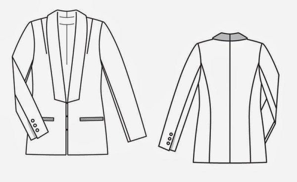 Макет жакета