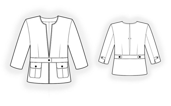 Эскиз куртки женской