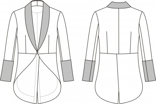 Выкройка пиджака Бурда
