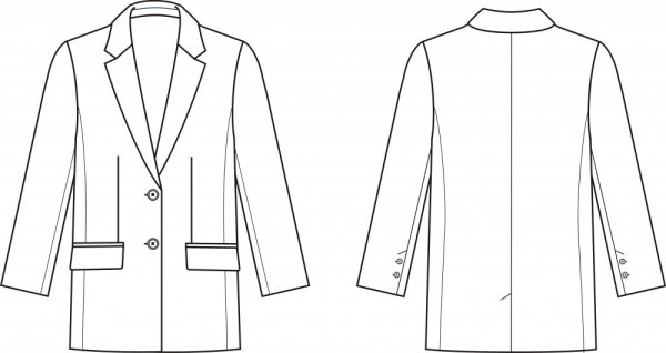 Выкройка пиджака женского