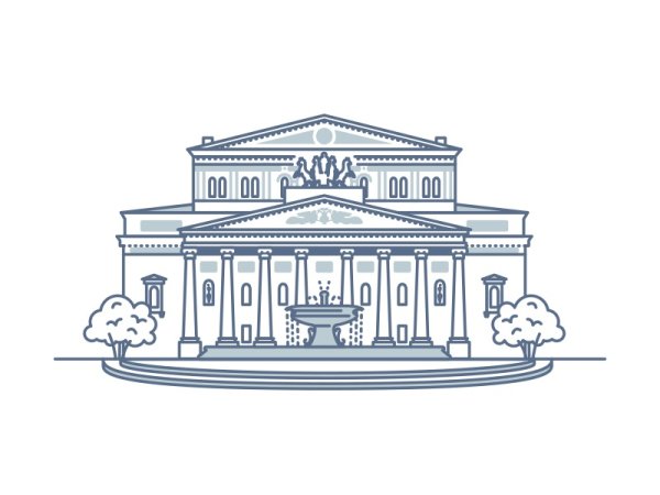 Большой театр в Москве вектор