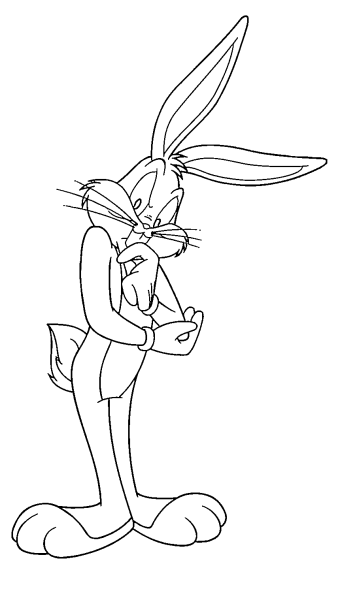 Багз Банни раскраска