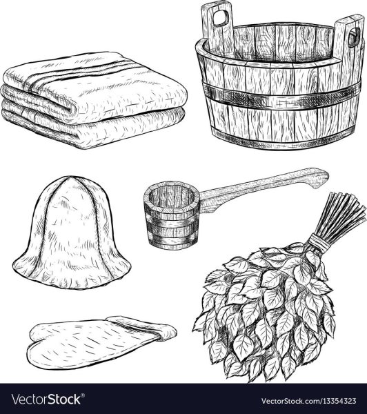 Веник для бани вектор