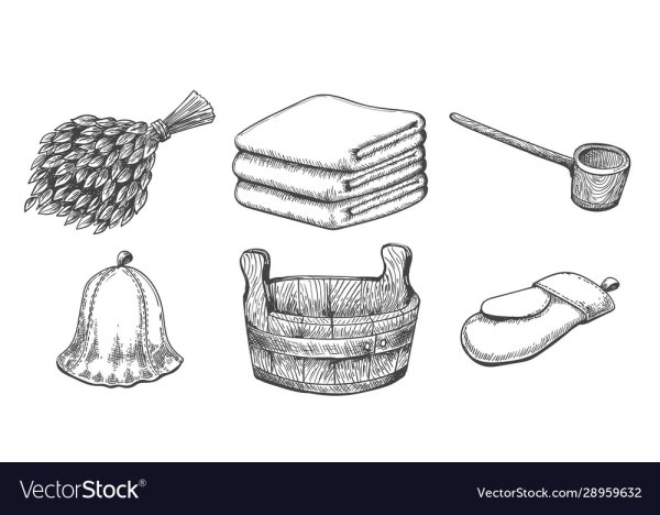 Банный веник вектор вектор