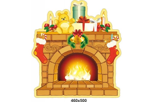 Комната с камином раскраска