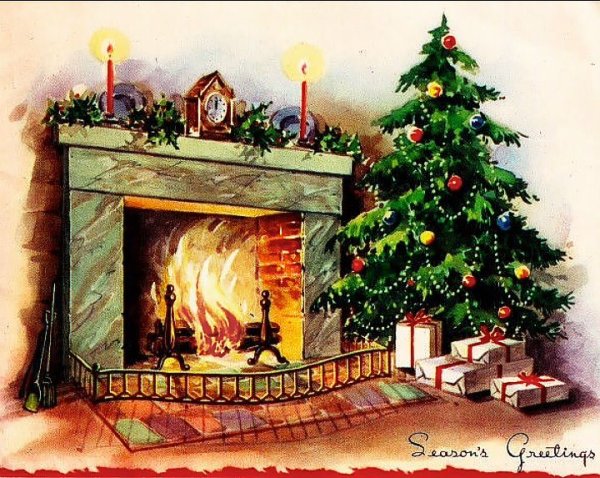 Нарисовать камин