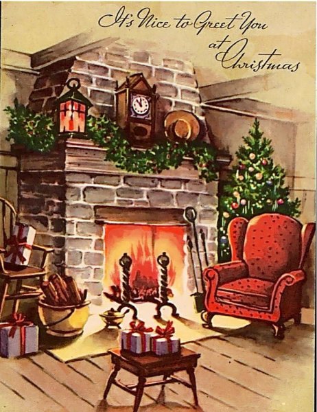 Новогодний камин для детей