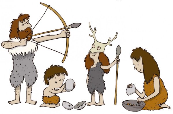 Каменный век иллюстрации