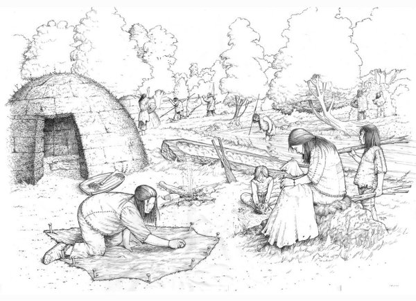 Поселение первобытных земледельцев