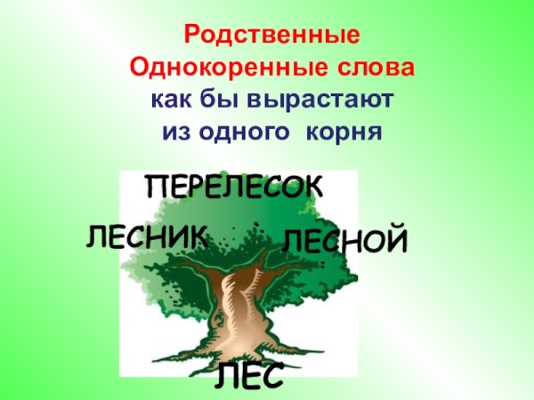 Родственные слова для дошкольников в картинках