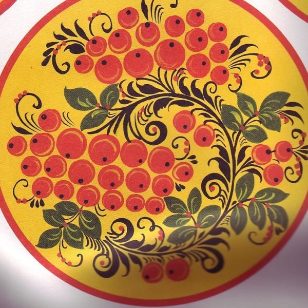 Рисование Золотая Хохлома