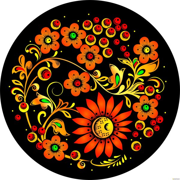 Хохлома раскраска