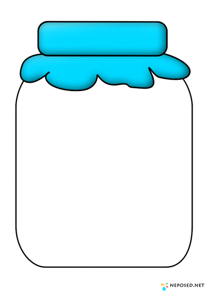 Трафарет баночки для витаминов