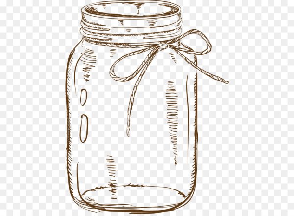 Силуэт стеклянной банки