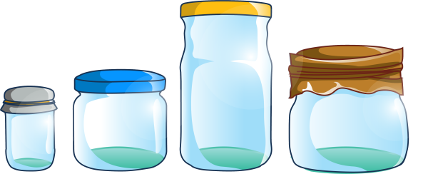 Мультяшная стеклянная банка