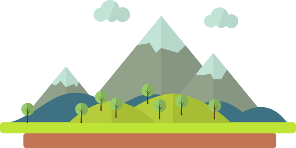 Горы мультяшные