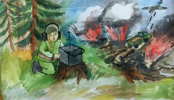 Рисунок на тему подвиг героя