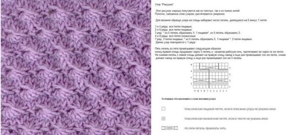 Вязание спицами ажурный узор звездочки схема