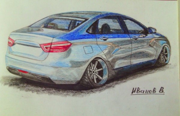 Lada Vesta сбоку