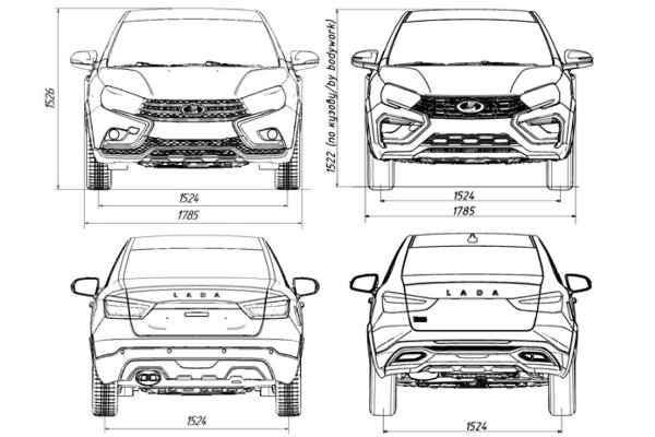 Lada XRAY эскиз