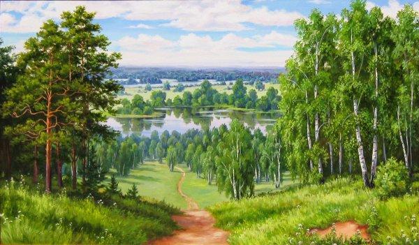 Рисование день России