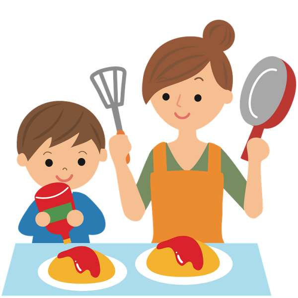 Сюжетная картина помощники