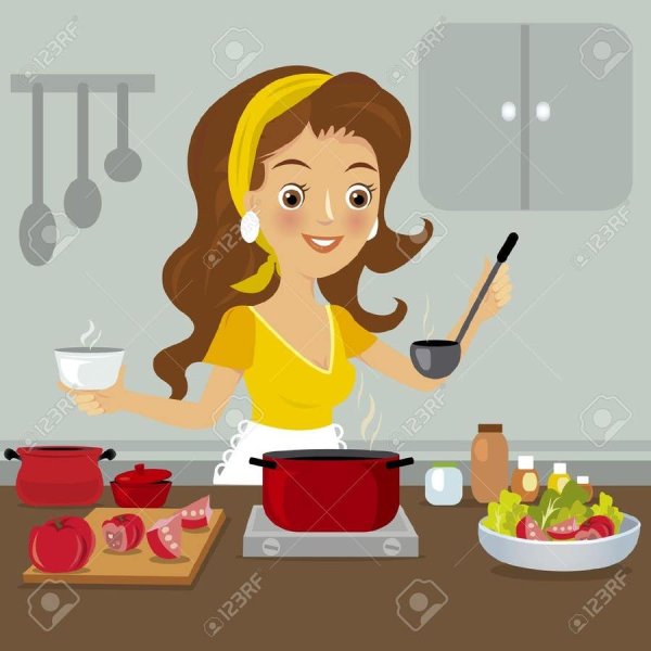 Мама готовит