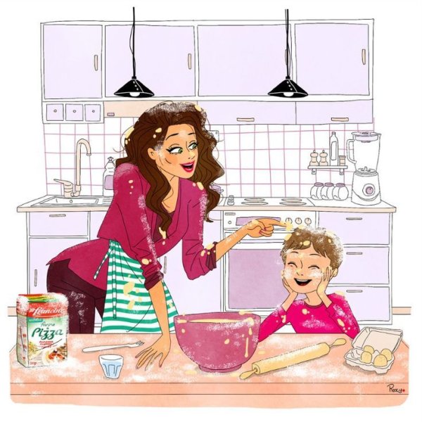 Нарисовать домохозяйку