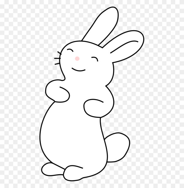 Зайчик контур