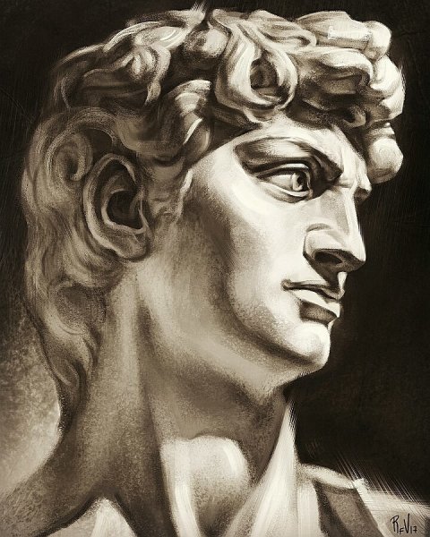 Голова Давида Академия художеств