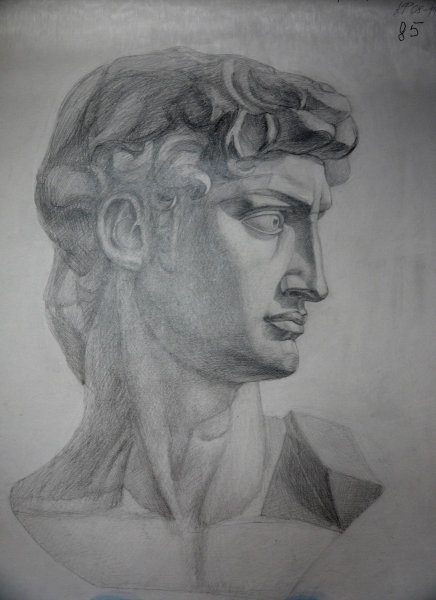 Голова Давида Академия художеств