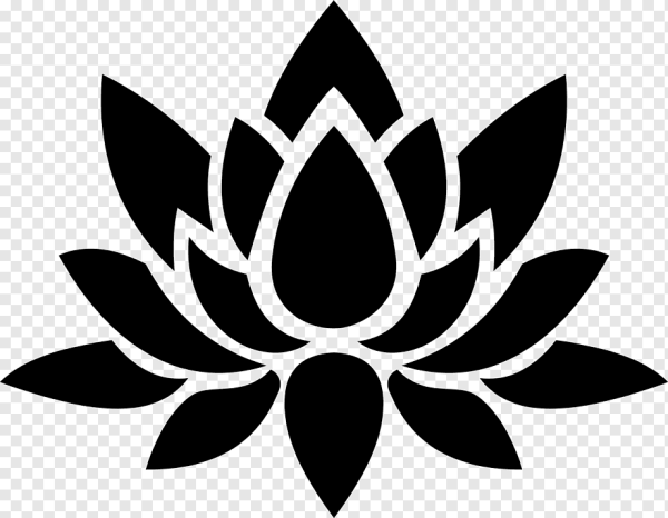Лотос силуэт