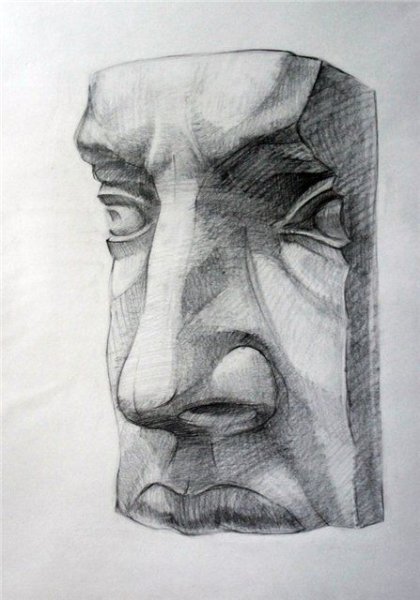 Обрубовка носа Давида