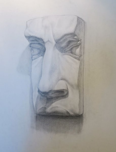 Гипсовый слепок носа Давида