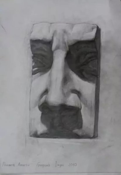 Нос Давида Академический рисунок