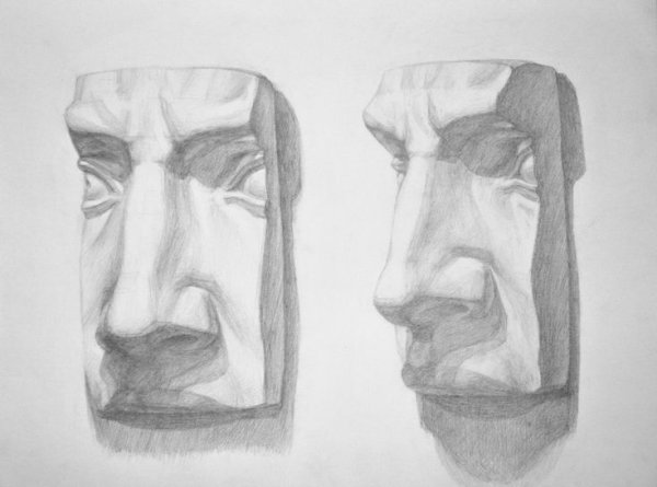 Нос Давида снизу скульптура