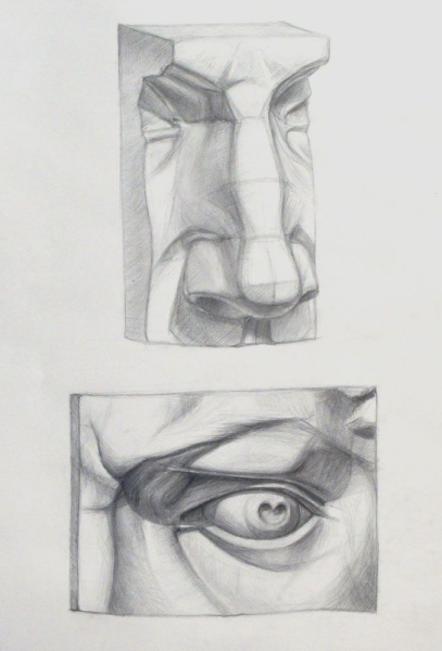 Обрубовка носа Давида