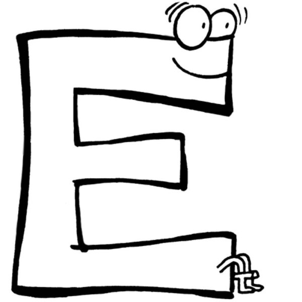 Веселые буквы для раскрашивания